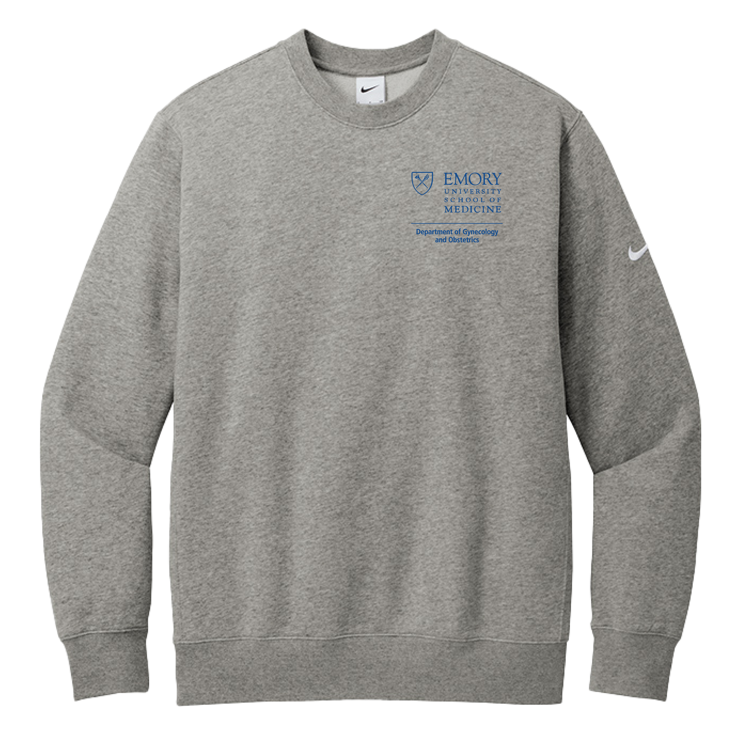 Nike Club Fleece Sleeve Swoosh Crew (OBGYN)