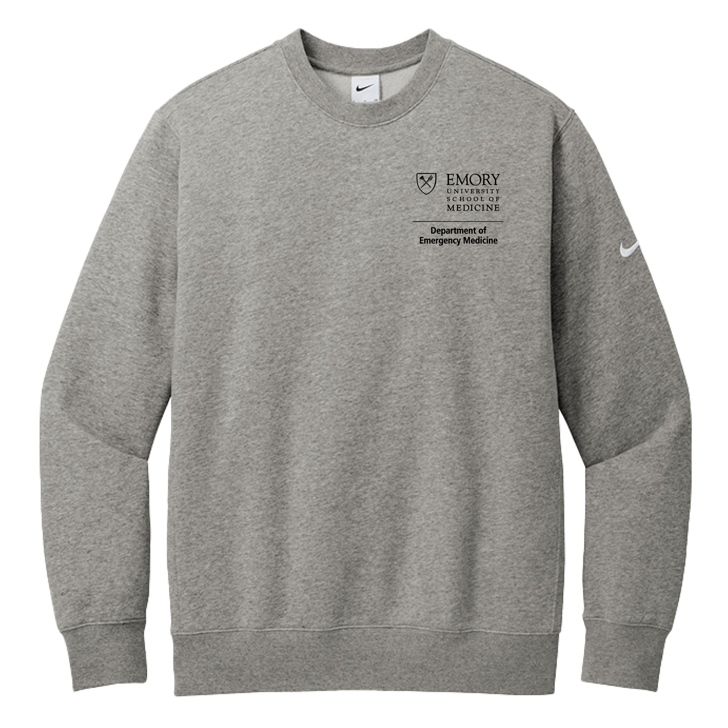 Nike Club Fleece Sleeve Swoosh Crew