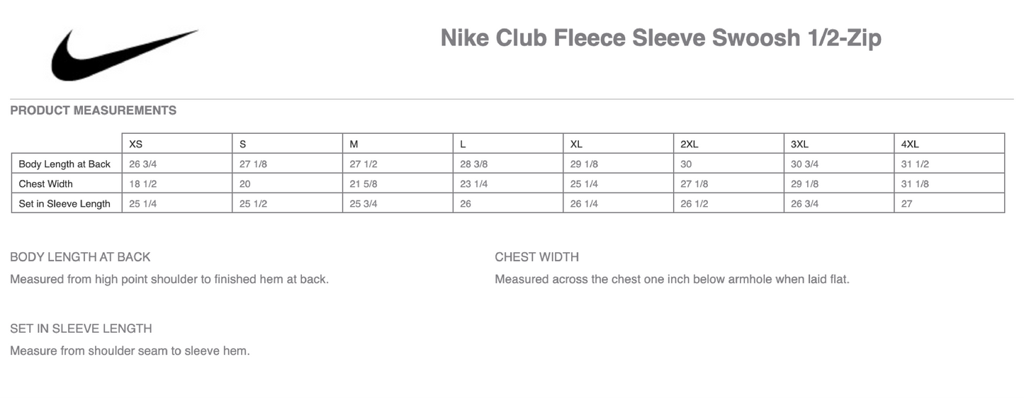 Men's Nike Club Fleece Sleeve Swoosh 1/2-Zip (Psychiatry)