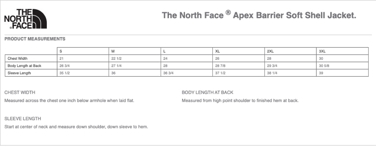Men's The North Face® Apex Soft Shell Jacket (Medical Toxicology)
