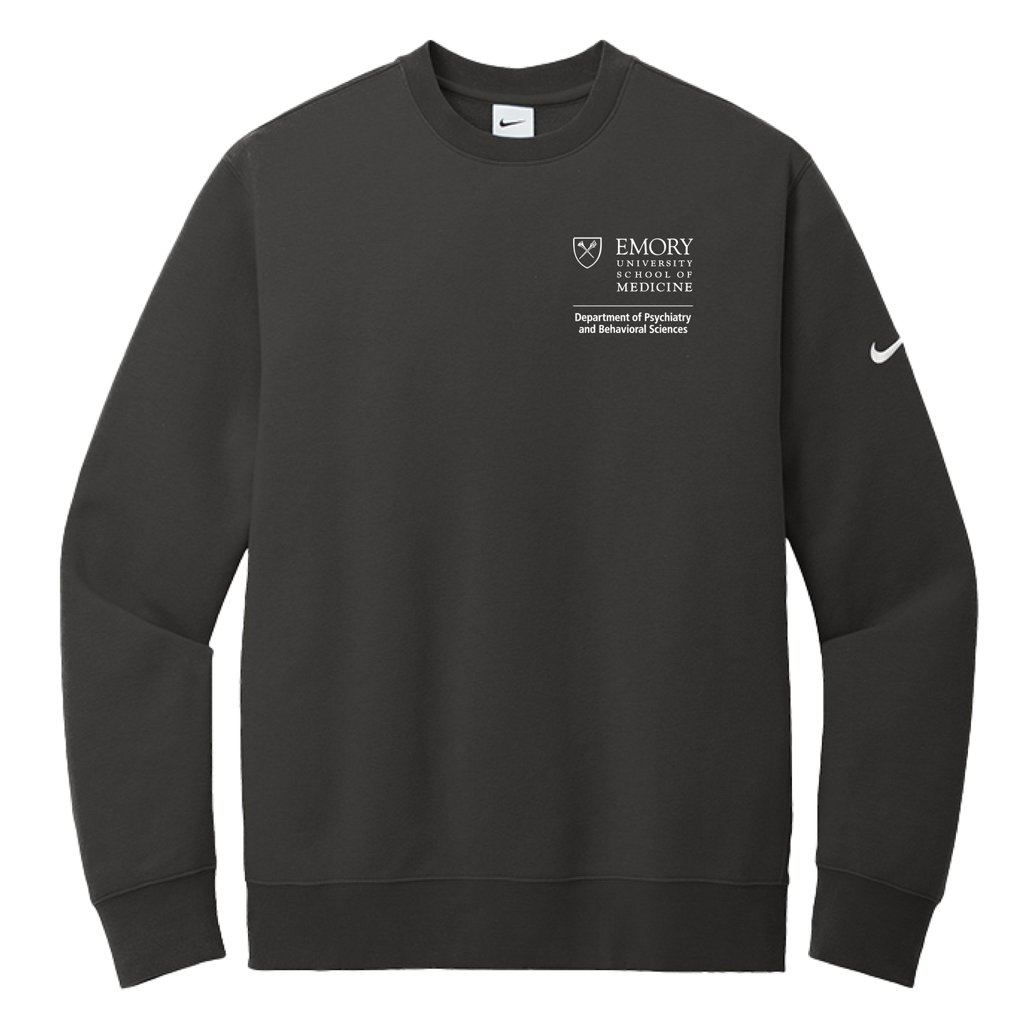 Nike Club Fleece Sleeve Swoosh Crew (Psychiatry)