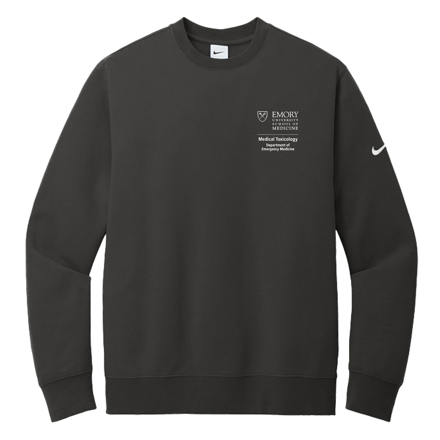 Nike Club Fleece Sleeve Swoosh Crew (Medical Toxicology)