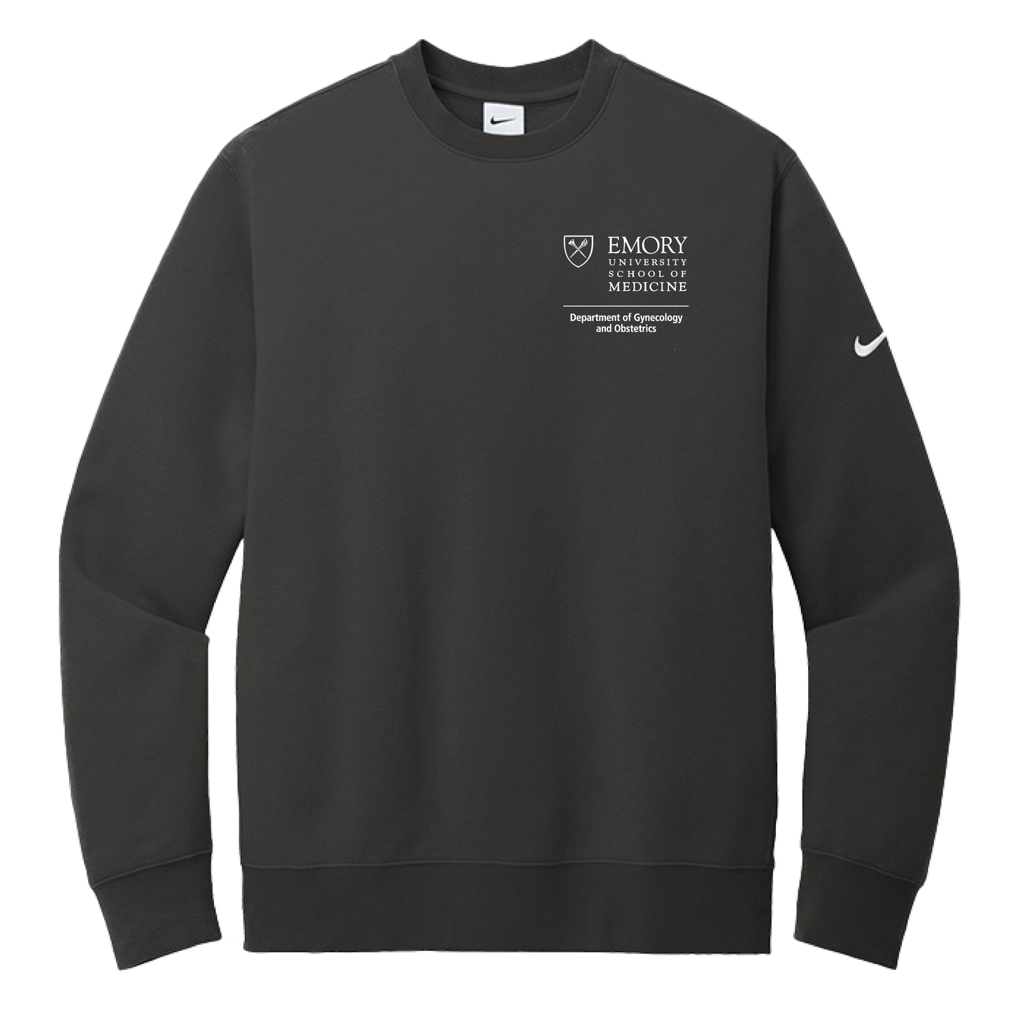 Nike Club Fleece Sleeve Swoosh Crew