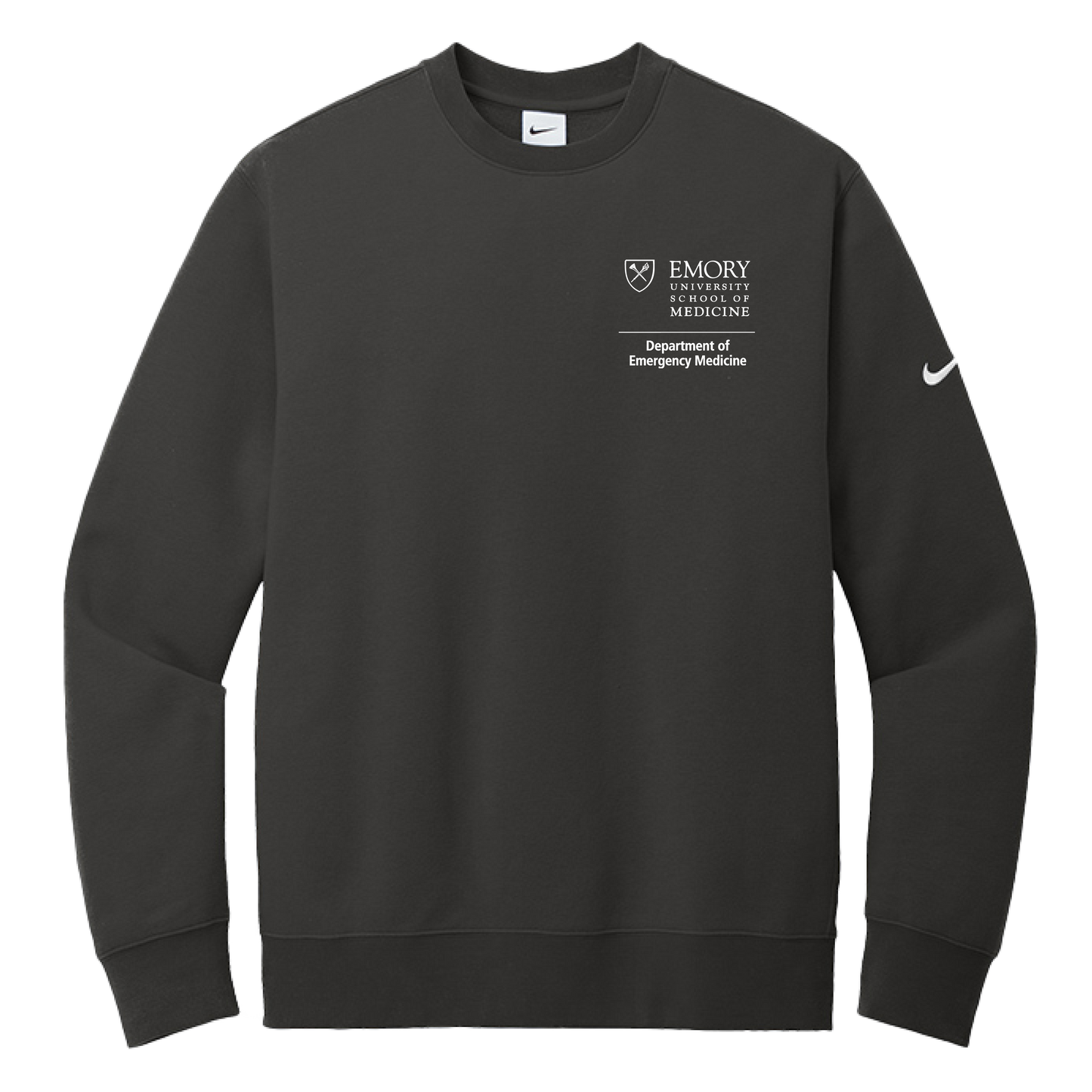 Nike Club Fleece Sleeve Swoosh Crew
