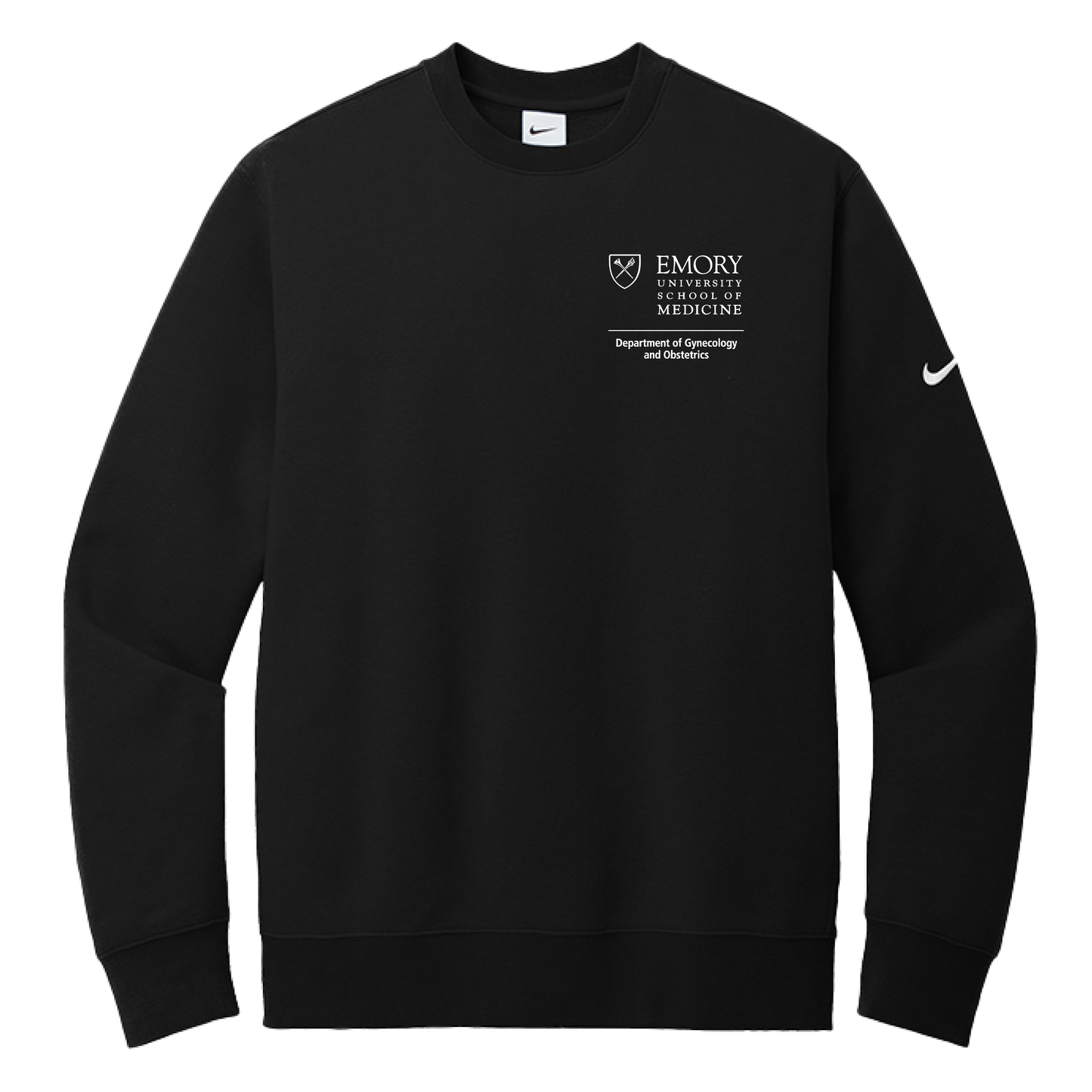 Nike Club Fleece Sleeve Swoosh Crew