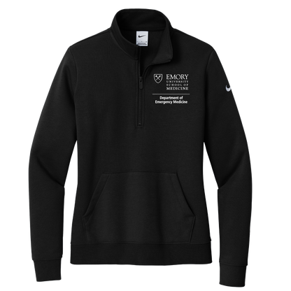 Womens Nike Club Fleece Sleeve Swoosh 1/2 Zip