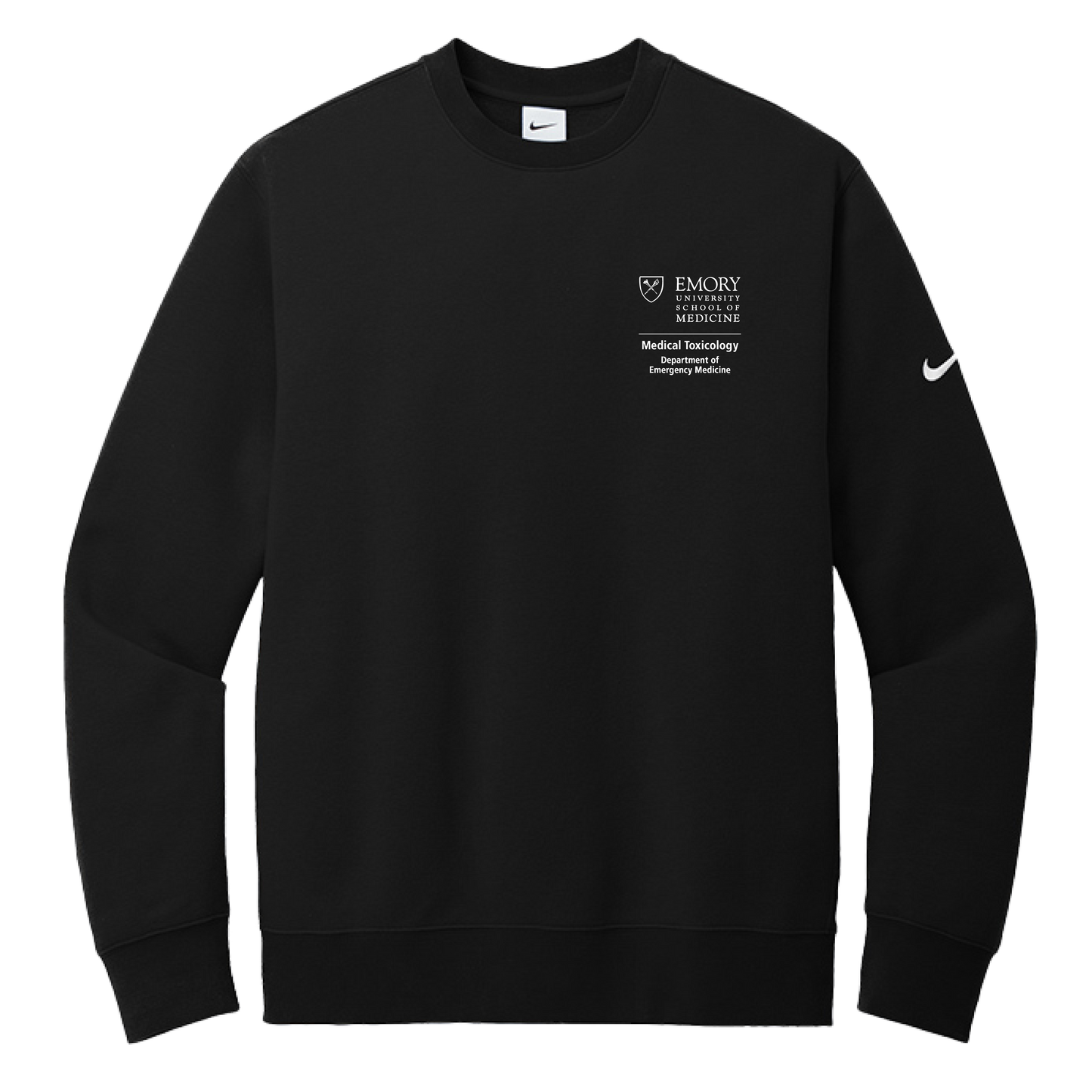 Nike Club Fleece Sleeve Swoosh Crew (Medical Toxicology)