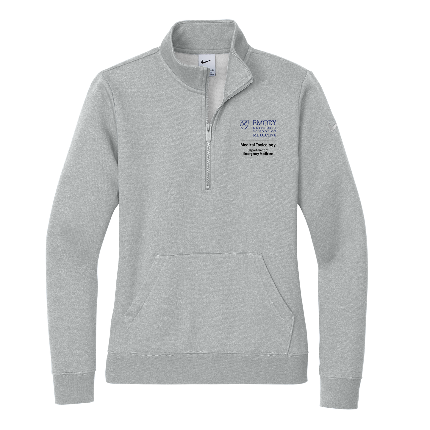 Women's Nike Club Fleece Sleeve Swoosh 1/2-Zip (Medical Toxicology)