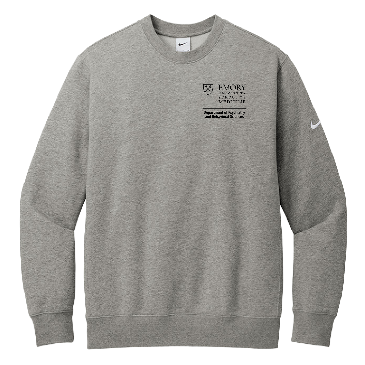 Nike Club Fleece Sleeve Swoosh Crew (Psychiatry)