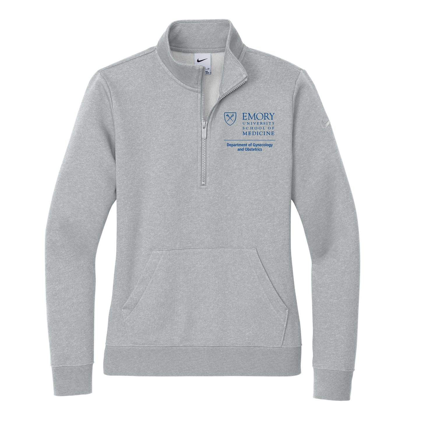 Women's Nike Club Fleece Sleeve Swoosh 1/2-Zip (OBGYN)