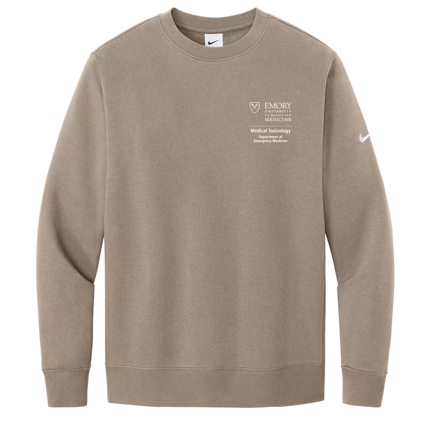 Nike Club Fleece Sleeve Swoosh Crew (Medical Toxicology)