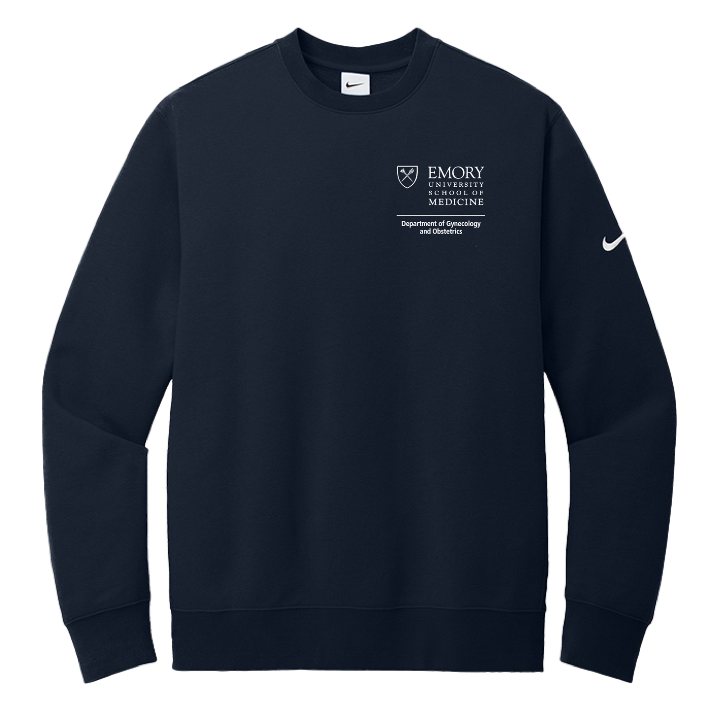 Nike Club Fleece Sleeve Swoosh Crew