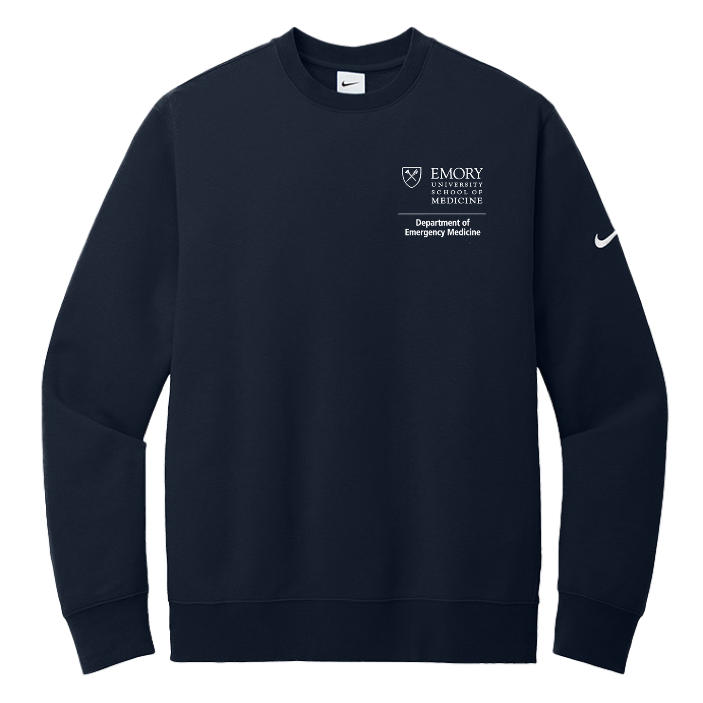 Nike Club Fleece Sleeve Swoosh Crew