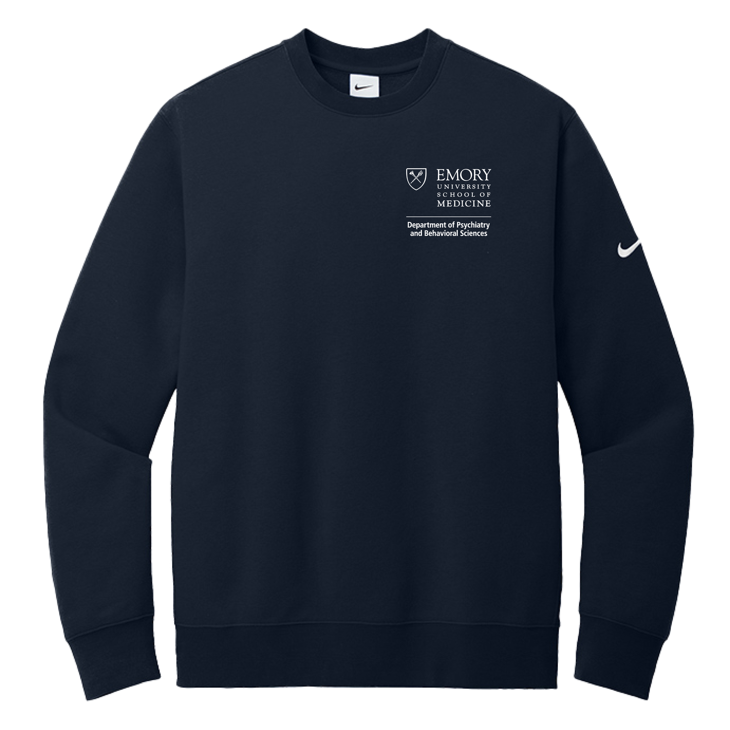 Nike Club Fleece Sleeve Swoosh Crew (Psychiatry)