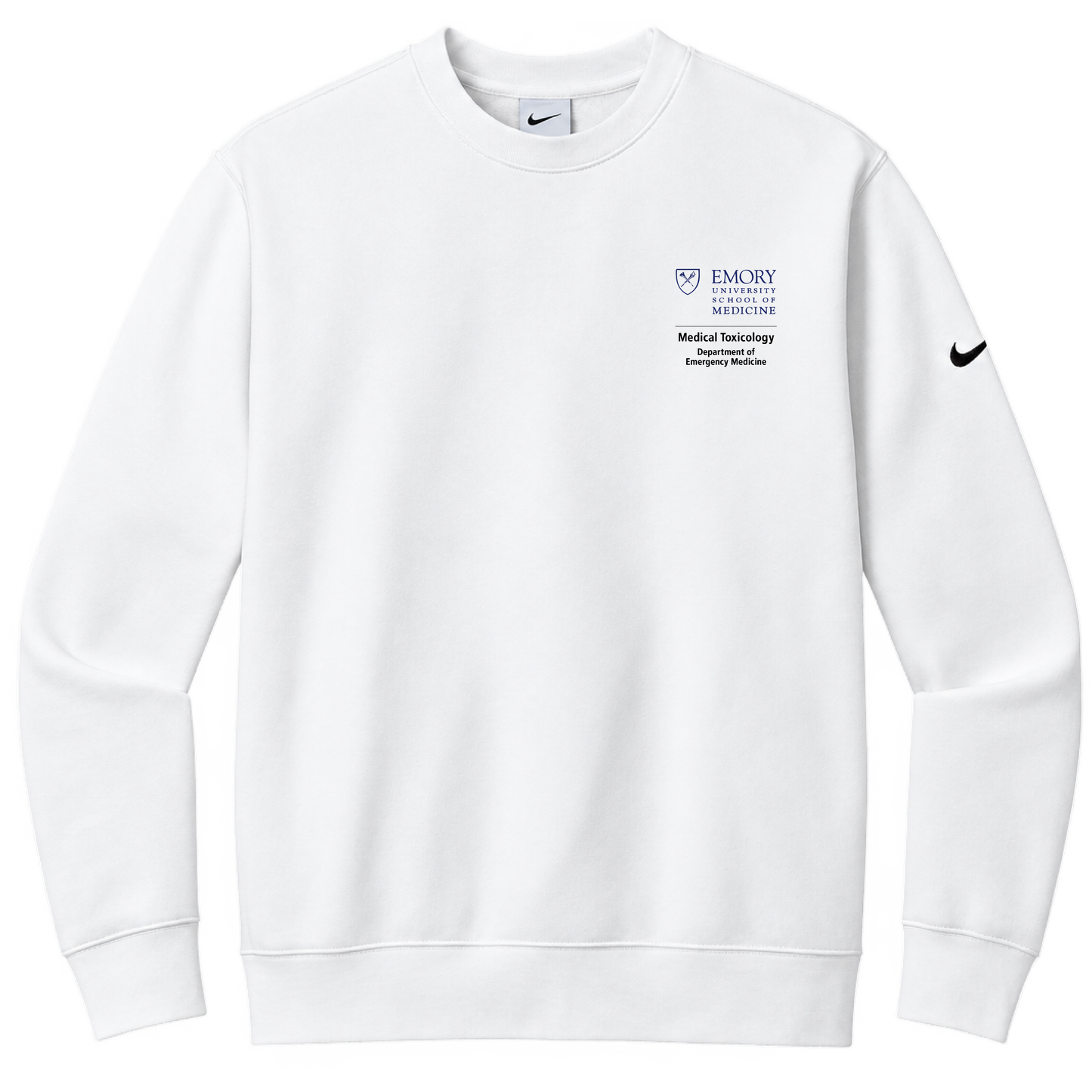 Nike Club Fleece Sleeve Swoosh Crew (Medical Toxicology)